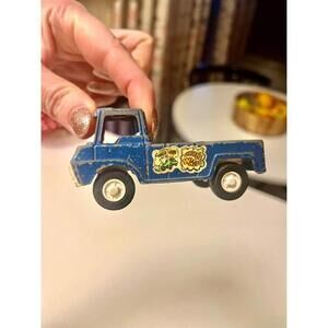 1960s Vintage Tootsie Toy Wheelie Wagon Truck Bluel Metal